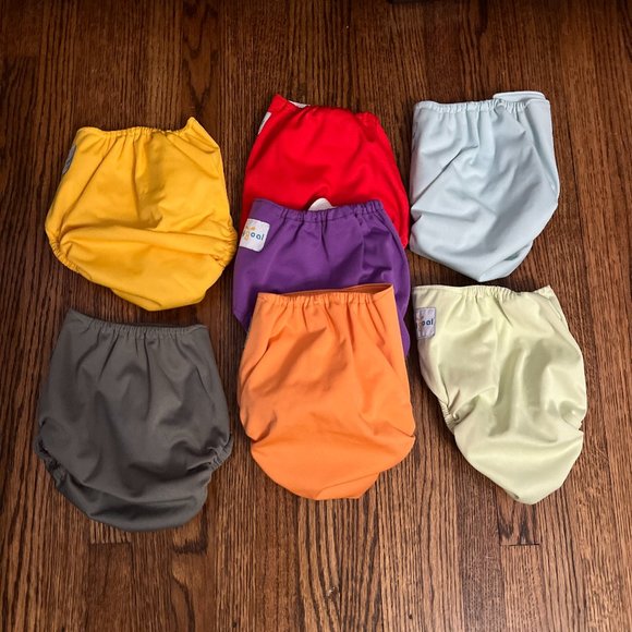 Baby Goal Cloth Diaper Covers & Inserts- Charcoal, Microfiber & Bamboo - Picture 2 of 5